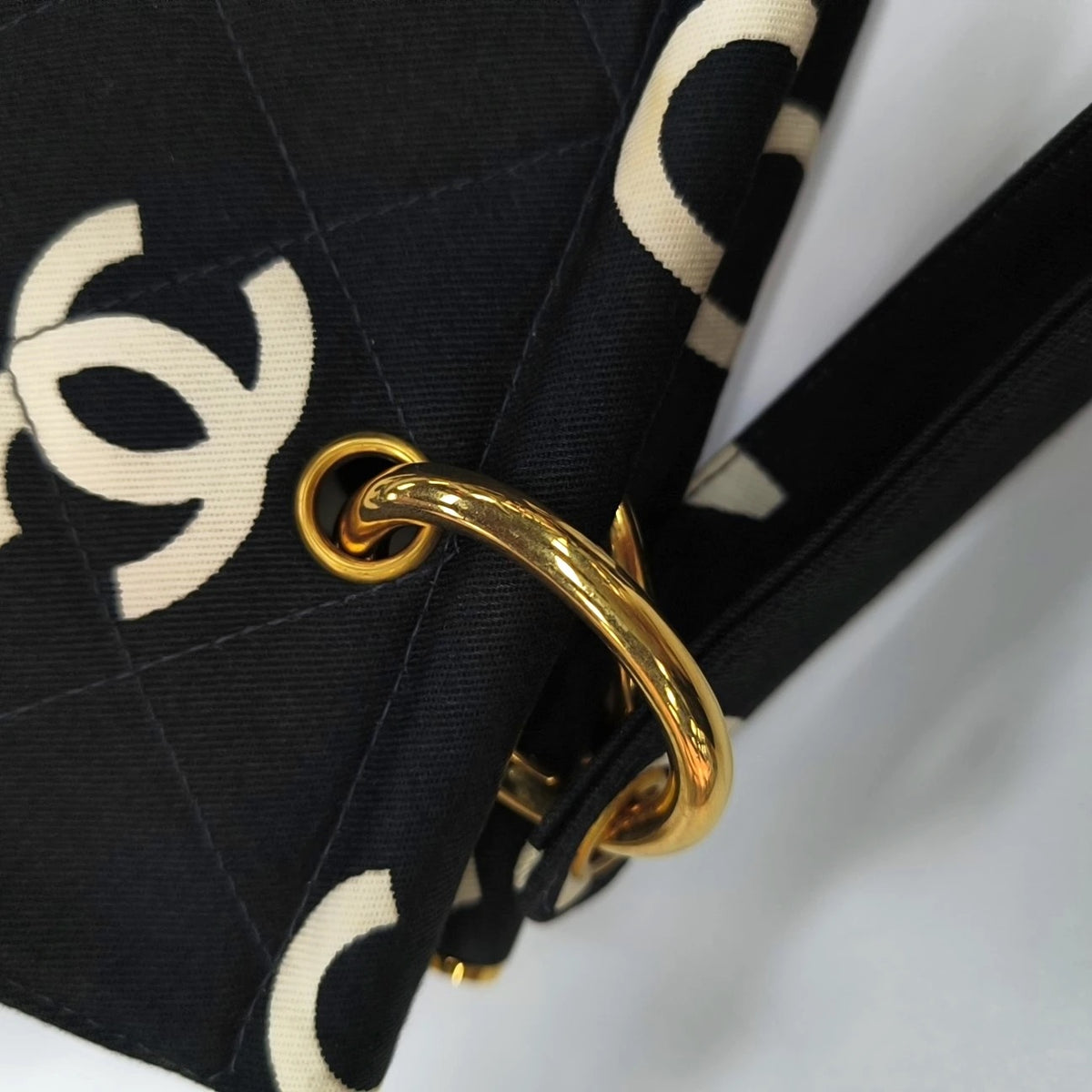 Chanel Logo Print Tote