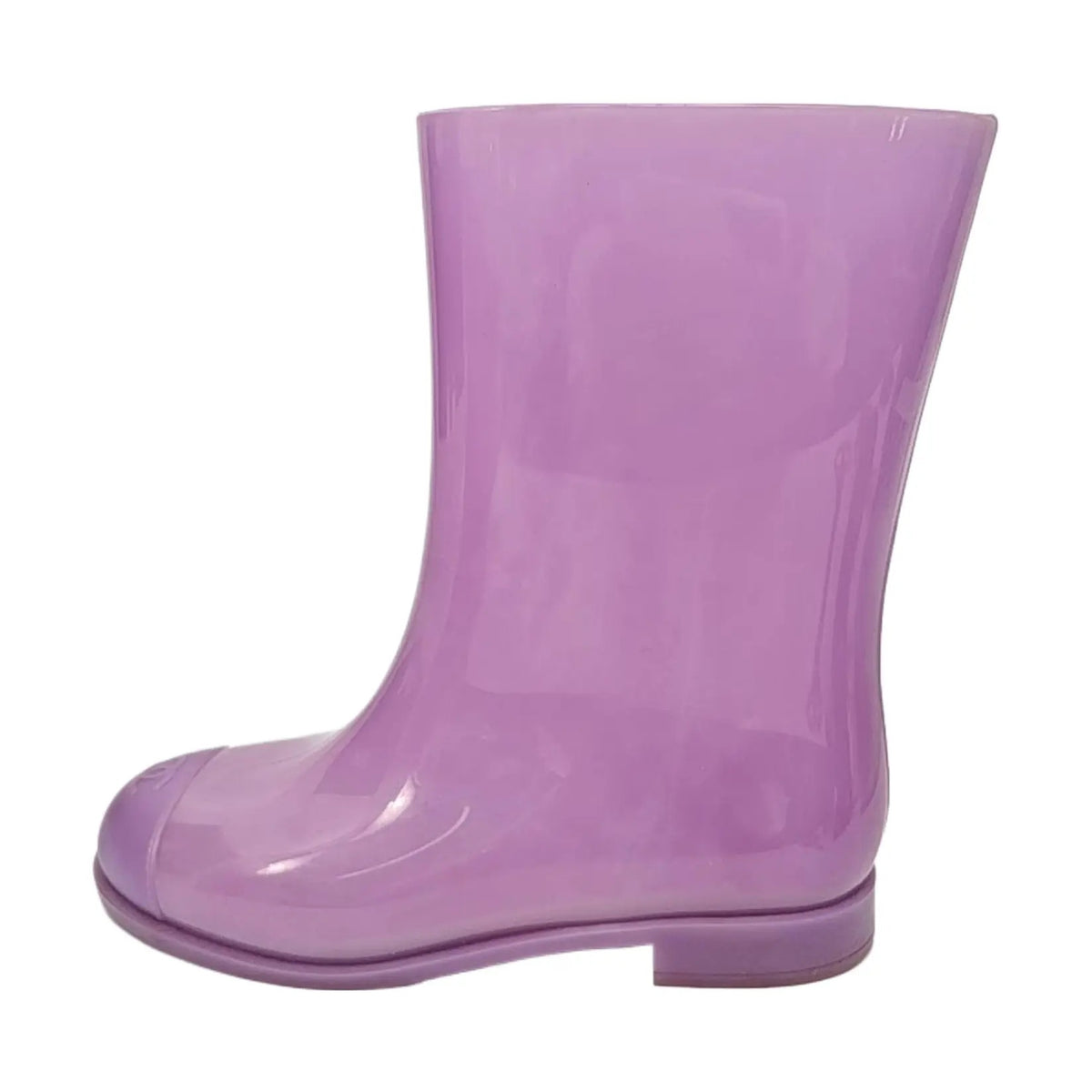 Chanel Lavender Rubber Rain Boots-37